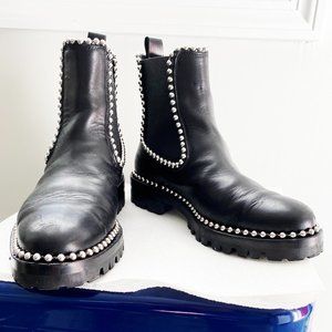 Alexander Wang Black Moto Boot Size 8